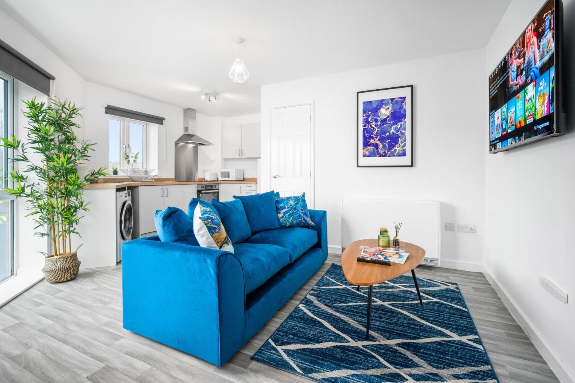 New 2 Bedroom Deluxe Apartment - Parking - Wifi & Netflix - Top Rated - 50C Cradley Heath Екстериор снимка